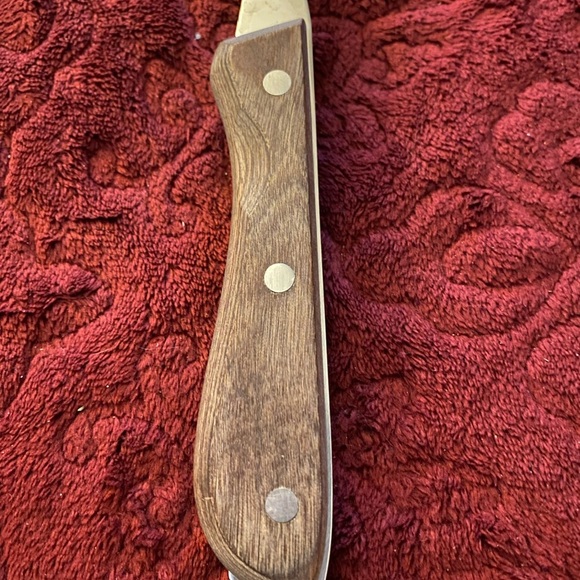 Regent Swords Lightening Edge Stainless Steel Carving Fork with Wooden Handle - Picture 3 of 6